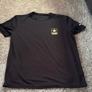 Men's Black ARMY Tee with Yellow Star Logo
